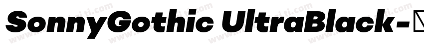 SonnyGothic UltraBlack字体转换